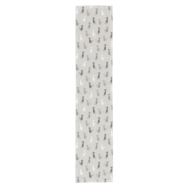 Chemin De Table Court Motif de chats (Devant)