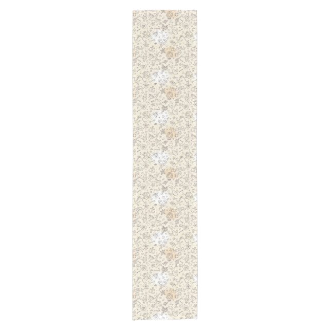 Chemin De Table Court Motif de concept de tatouage (Devant)