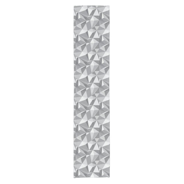 Chemin De Table Court Motif de diamant - polygone abstrait (Devant)