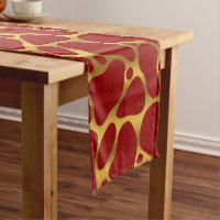 Motif de girafe abstraite rouge et or