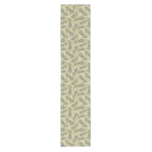 Chemin De Table Court Motif de plume