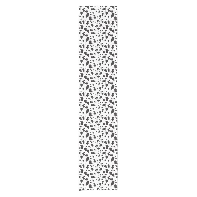 Chemin De Table Court Motif de points de Dalmatine (Devant)