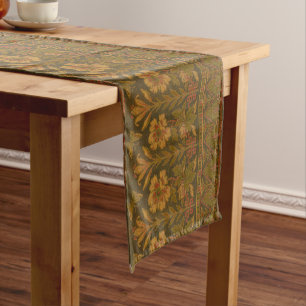 Chemin De Table Court Motif des papillons et fleurs de l'époque victorie