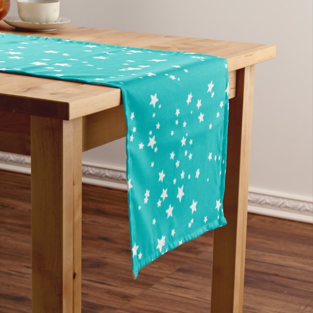 Chemin De Table Court Motif d'étoiles (In Situ)