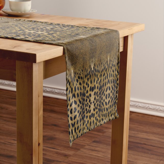 Chemin De Table Court Motif d'impression Cheetah (In Situ)