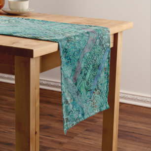 Chemin De Table Court Motif Ethno Abstrait - Folklore Art 2