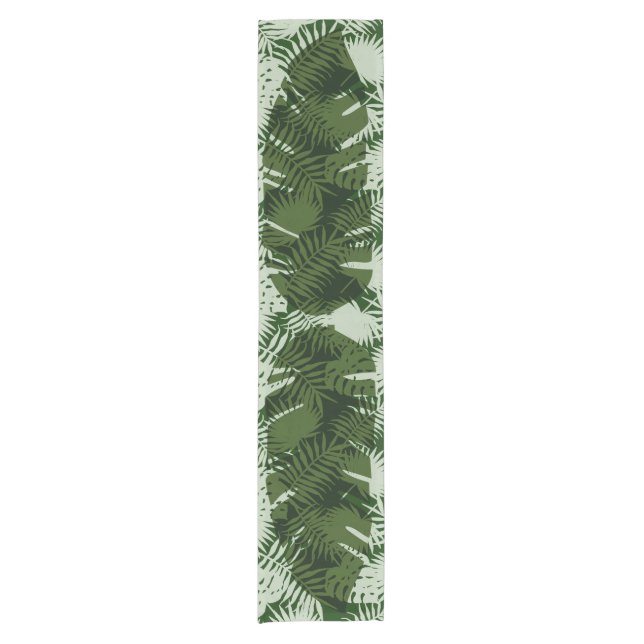 Chemin De Table Court motif feuille banane design feuille (Devant)