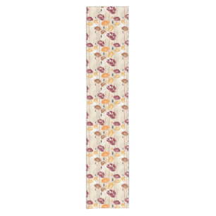 Chemin De Table Court Motif floral 4 d'élégance abstraite
