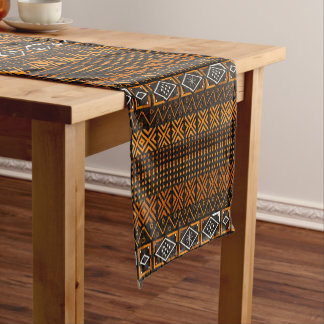 Chemin De Table Court Motif Folk Afrocentrique