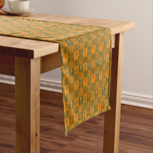 Chemin De Table Court Motif géométrique tribal africain ethnique