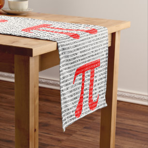 Chemin De Table Court Motif mathématique de nombre d'école de jour
