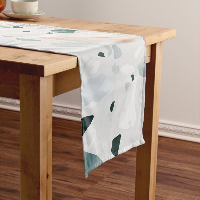 Chemin De Table Court Motif moderne Abstrait Terrazzo (In Situ)