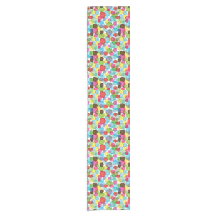 Chemin De Table Court Motif rond 2 d'enfants de bulles