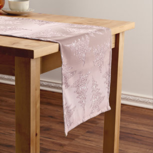 Chemin De Table Court Motif rose élégant d'arbre de Noël de parties