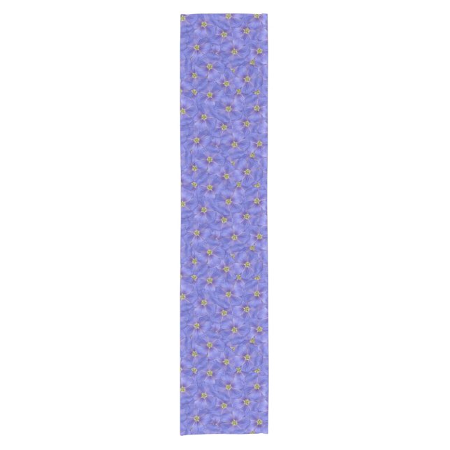 Chemin De Table Court Motif sans couture bleu (Devant)