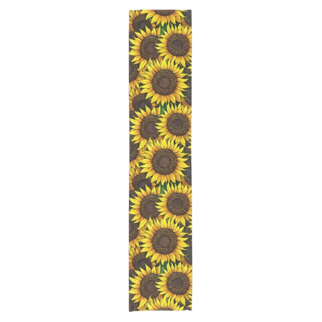 Chemin De Table Court Motif Sunny Large (Devant)