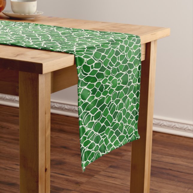 Chemin De Table Court Motif Tortue Shell (In Situ)