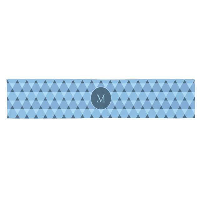 Chemin De Table Court Motif Triangles (Horizontal)