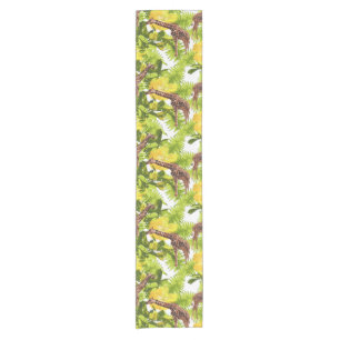 Chemin De Table Court Motif Wild Giraffes
