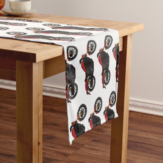 Chemin De Table Court moto de style croiseur cool (In Situ)