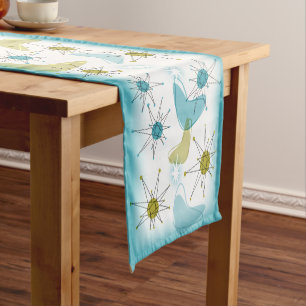 Chemin De Table Court Moyenne siècle moderne Starburst Table Runer
