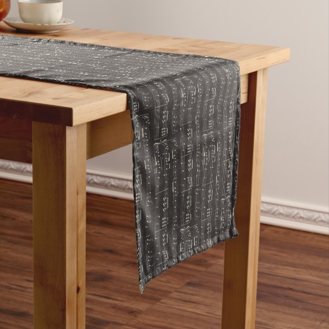 Chemin De Table Court musique Note Motif Musique Thème Table Runner (In Situ)