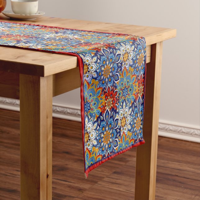 Chemin De Table Court nappe mandala lumineuse moyenne (In Situ)