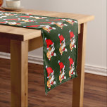 Chemin De Table Court Noël de la boîte à chiot<br><div class="desc">Créé pour rendre votre chien de vacances spécial. Joyeux Howlidays !</div>