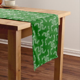 Chemin De Table Court Noël Garland Green, Décor de Noël