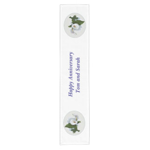 Chemin De Table Court Nom fait sur commande et zantedeschia