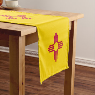 Chemin De Table Court Nouveau Mexique drapeau & Sport décoration de la m