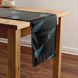 CHEMIN DE TABLE COURT NOUVELLE-ZÉLANDE KIWI FERN PAUA