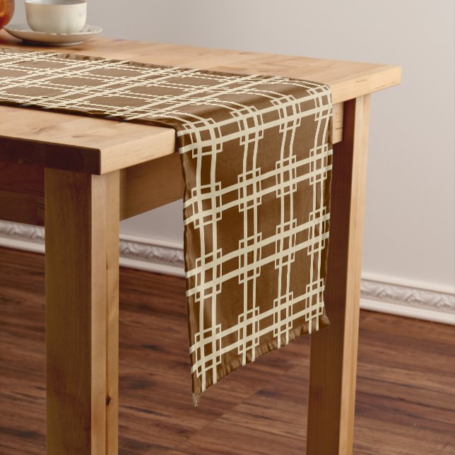 Chemin De Table Court Nutmeg Spice Moods Lattice (In Situ)
