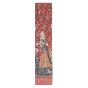 Chemin De Table Court Odeur de tapisserie médiévale Lady and Unicorn