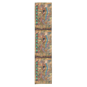 Chemin De Table Court Oeil égyptien antique de Horus Wadjet coureur de t