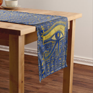 Chemin De Table Court Oeil égyptien d'or de lazulite de Horus - de