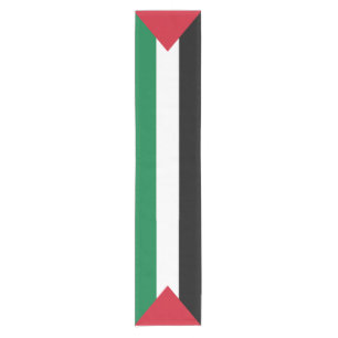 Chemin De Table Court officiellement le drapeau de l'État de Palestine