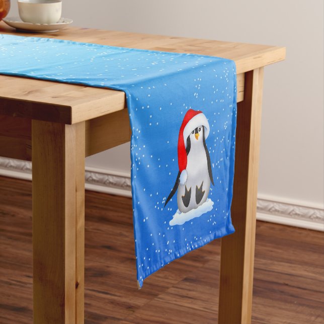 Chemin De Table Court Oiseau à Santa Hat (In Situ)
