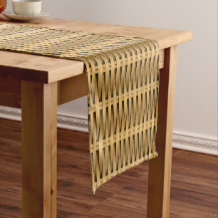 Chemin De Table Court Osier naturel de canne