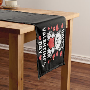 Chemin De Table Court Ours de la Saint-Valentin Joyeuse Saint-Valentin