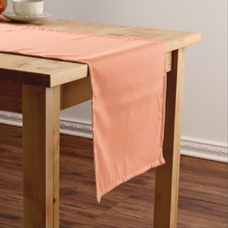 Chemin De Table Court Palette Rouge Lueur de Pêche