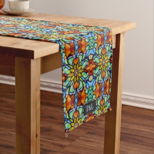 Chemin De Table Court Panneau de portes en plomb Conception Vintage et i