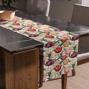 Chemin De Table Court Pâques Fleur de Tulipe