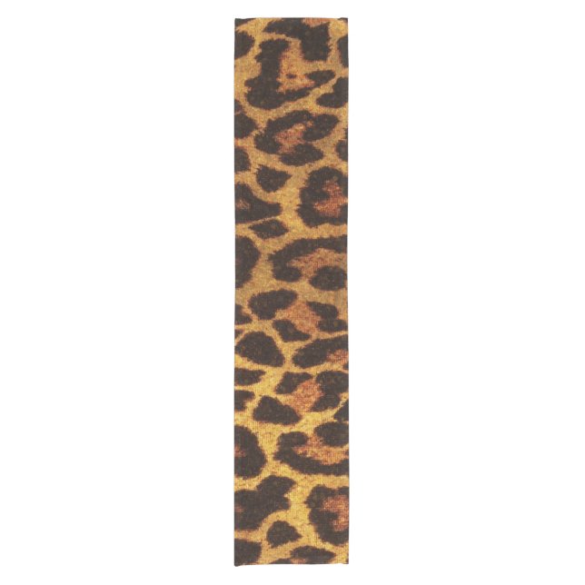 Chemin De Table Court Parties scintillant Leopard Pring (Devant)
