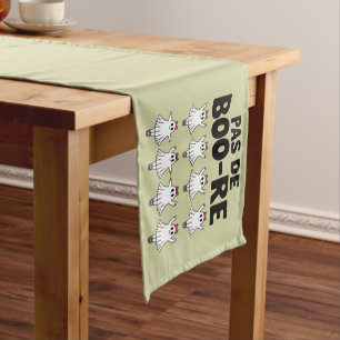 Chemin De Table Court Pas de Boo-re Ballerine Fantôme Halloween Squelett