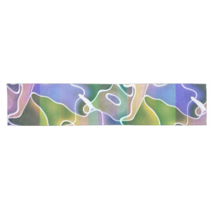 Chemin De Table Court Pastel Abstrait Stripes Runner Table
