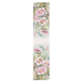 Chemin De Table Court Pastel floral