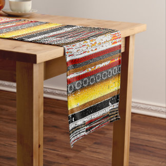 Chemin De Table Court Patina rustique Afrocentrique