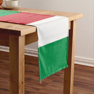 Chemin De Table Court Patriotique italien de drapeau de l'Italie