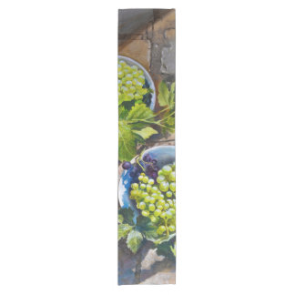 Chemin De Table Court Peinture de nature morte de raisin vert